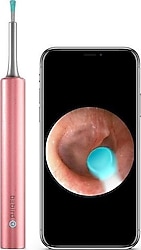 Bebird T5 5MP Kamera Şarjlı Pembe Kulak Temizleme Aleti