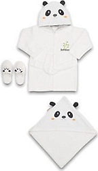 Bebitof 30037 Panda Desenli Bebek Bornoz Seti