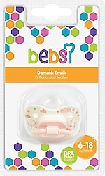 Bebsi 258 Desenli Damaklı No:2 6-18 Ay Emzik