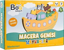 Bee Smart BS5740 Ahşap Macera Gemisi Hayvanlar Oyunu