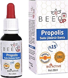Bee'o Up %15 Suda Çözünür Propolis Damla 20 ml