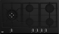 Beko BOCD D 9020 DWS Wok Gözlü Siyah Cam Ankastre Ocak