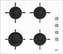 Beko BSOCD T 601 EB Beyaz Cam Set Üstü Ocak