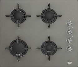 Beko BSTOC 828 G Gri Cam Set Üstü Ocak