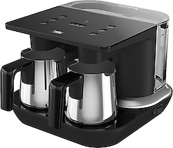 Beko TKM 8961 S Keyf Siyah Çelik İkili Kahve Makinesi