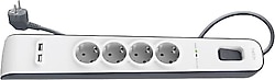 Belkin BSV401VF2M 525 Joule 2 USB'li 4'lü 2 m Akım Korumalı Priz