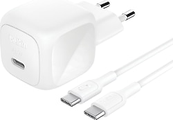 Belkin WCA013KQ1MWH-B6 45 W Beyaz Type-C Kablolu Hızlı Şarj Aleti