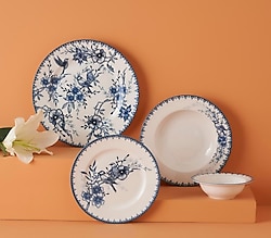 Bella Maison Bleu Blanc 24 Parça 6 Kişilik Yemek Takımı