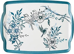 Bella Maison Bleu Blanc 42x31 cm Melamin Tepsi