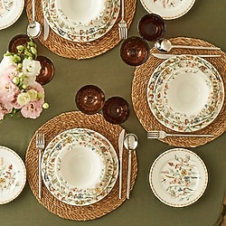Bella Maison Flores Porselen 24 Parça 6 Kişilik Yemek Takımı