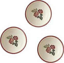 Bella Maison Rose 13 cm Porselen 3'lü Kase