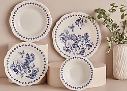 Bella Maison Vanessa Stoneware 24 Parça 6 Kişilik Yemek Takımı