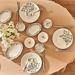 Bella Maison Vintage Porselen 26 Parça 6 Kişilik Kahvaltı Takımı