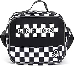 Benetton 03782 Kare Desenli Beslenme Çantası