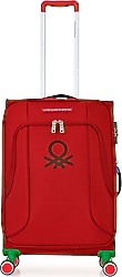 Benetton 14BNT3100-02 Kumaş Kırmızı Orta Boy Valiz