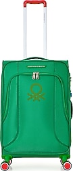 Benetton 14BNT3100-02 Kumaş Yeşil Orta Boy Valiz