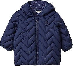 Benetton 2WU0AN00W_901 Lacivert Kız Bebek Mont