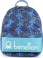 Benetton 03722 Lacivert Okul Sırt Çantası