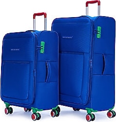 Benetton BNT2800 Kumaş Kabin + Büyük Boy 2'li Valiz Seti