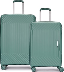 Benetton BNT8001 Polipropilen Yeşil Orta + Büyük Boy Valiz