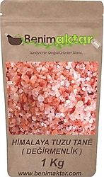 BenimAktar Gerçek Himalaya Tuzu Tane Değirmenlik 1 kg