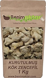 BenimAktar Kurutulmuş Kök Zencefil 1 kg