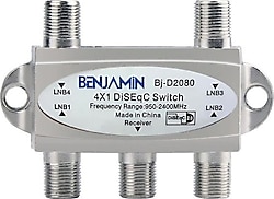 Benjamin BJ-2080D 4x1 3DB Diseqc Switch