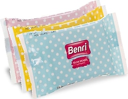 Benri 3'lü Mini Islak Cep Mendili