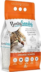 Bentysandy Portakal Kokulu 5 lt İnce Taneli Bentonit Kedi Kumu