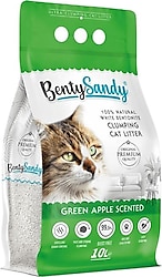 Bentysandy Yeşil Elma Kokulu 10 lt İnce Taneli Bentonit Kedi Kumu