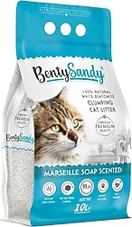 Bentysandy Marsilya Sabunu Kokulu 10 lt İnce Taneli Bentonit Kedi Kumu