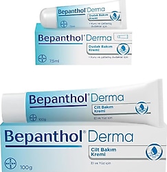 Bepanthol Derma 100 gr + Dudak Kremi 7.5 ml Günlük Bakım Seti