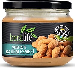 Beralife Şekersiz Badem Ezmesi 300 gr