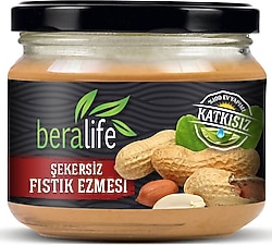 Beralife Şekersiz Fıstık Ezmesi 300 gr