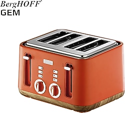 Berghoff Gem Natural Dört Dilim Turuncu Ekmek Kızartma Makinesi