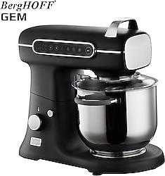 Berghoff Gem Retro 1500 W 7 lt Siyah Hamur Yoğurma Makinesi