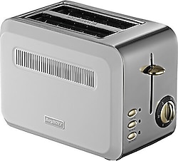 Berghoff Gem Titan İki Dilim Parlak Gümüş Beyaz Ekmek Kızartma Makinesi