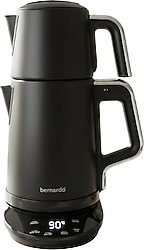 Bernardo Nova 2200 W Siyah Dijital Çelik Çay Makinesi