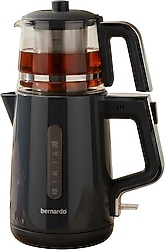 Bernardo Venedik Gri 2000 W Cam Demlikli Çay Makinesi