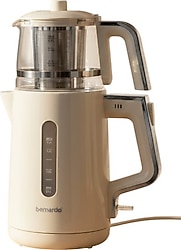 Bernardo Venedik Krem 2000 W Cam Demlikli Çay Makinesi