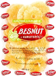 Besnut Dilim Kuru Ananas 1 kg