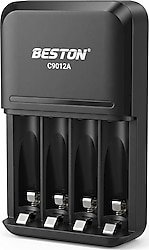 Beston C9012A 4'lü AA-AAA Pil Şarj Aleti