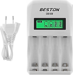Beston C9016W 4'lü Pil Şarj Aleti