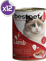 Bestpet Yetişkin Konserve Kedi Maması 400 gr 12'li
