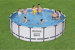 Bestway 5612Z 488x122 cm Steel Pro Max Prefabrik Havuz Seti