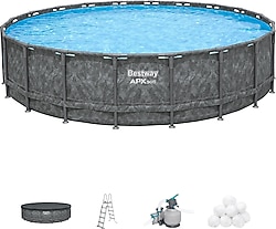Bestway 561JZ 671x132 cm TM 365 Prefabrik Havuz Seti