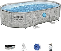 Bestway 56946 488x305x107 cm Prefabrik Havuz Seti