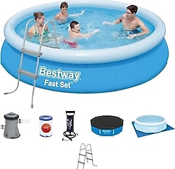 Bestway BW468 57273 366x76 cm Büyük Şişme Havuz Seti