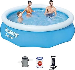Bestway BW502 305x76 cm Büyük Şişme Havuz Seti