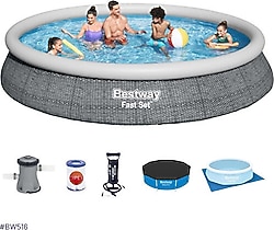 Bestway BW516 457x84 cm Büyük Şişme Havuz Seti